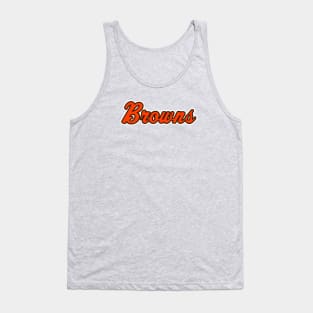 Browns Football Script Tank Top